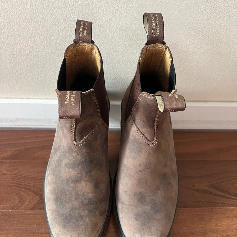 Blundstone Brown Leather Chelsea Ankle Boots
